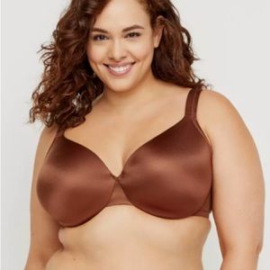 Cacique brown lightly lined full coverage underwire bra NWOT